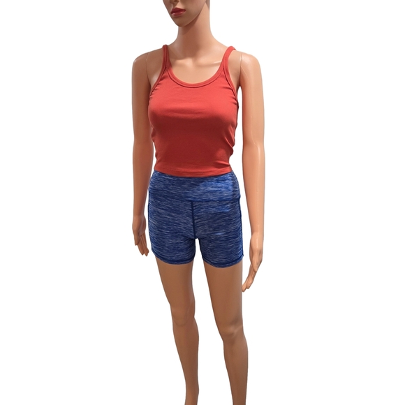 Set of Three Athletic Shorts in Red, Gray, and Blue (New) - Picture 3 of 12